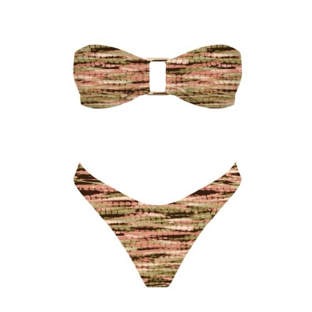 Strapless Bikini With Gold Loop